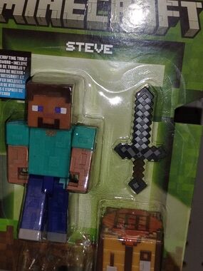 Minecraft Steve Action Figure with Sword